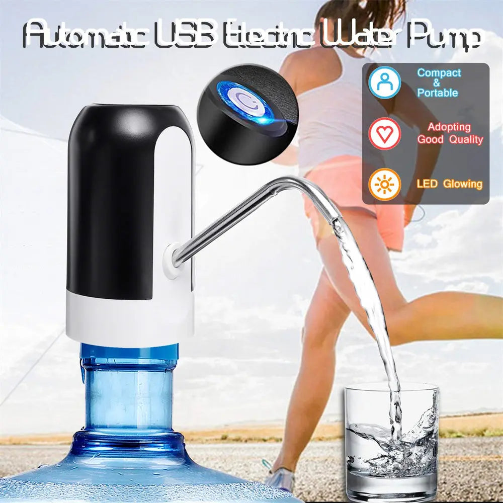 Electric Portable Water Dispenser || USB Rechargeable Water Dispenser Pump Smart Glam