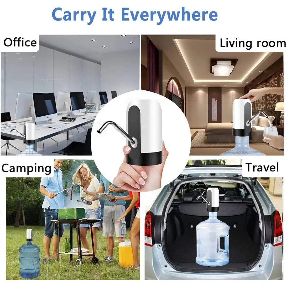 Electric Portable Water Dispenser || USB Rechargeable Water Dispenser Pump Smart Glam