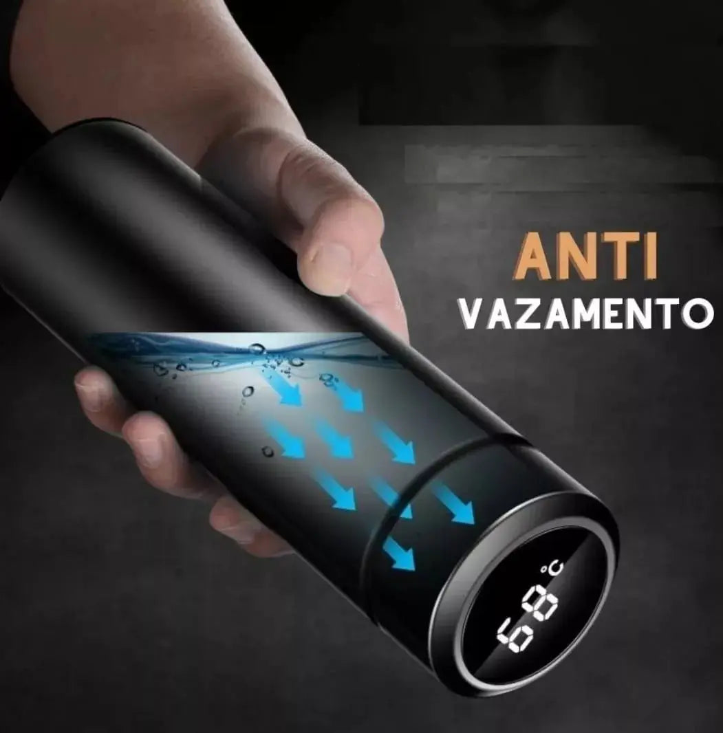 LED Smart Temperature Display Water Cup || Travel Stainless Steel Water Cup Smart Glam
